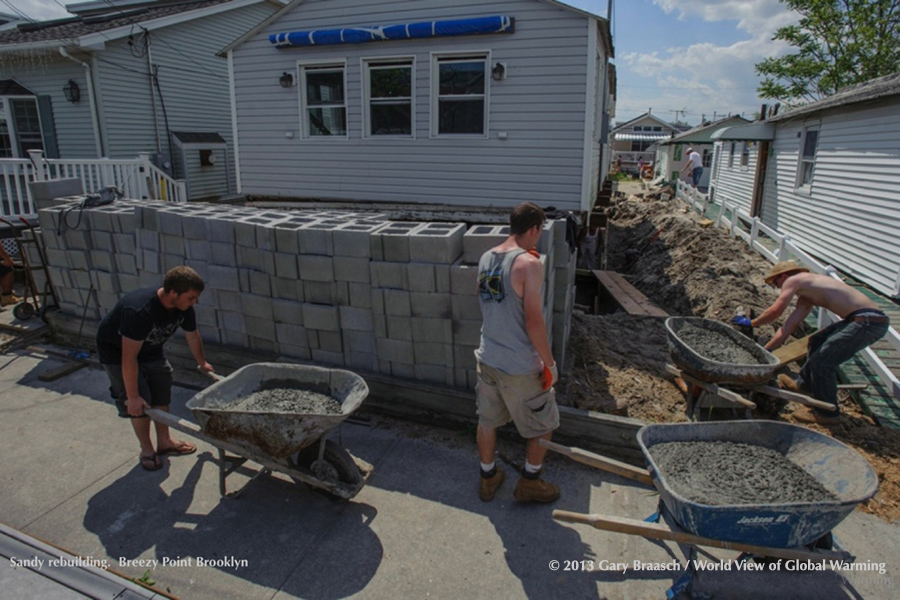 Cities Communities climate. New York City adaptation. Rebuilding, raising foundations Breezy Point Brooklyn