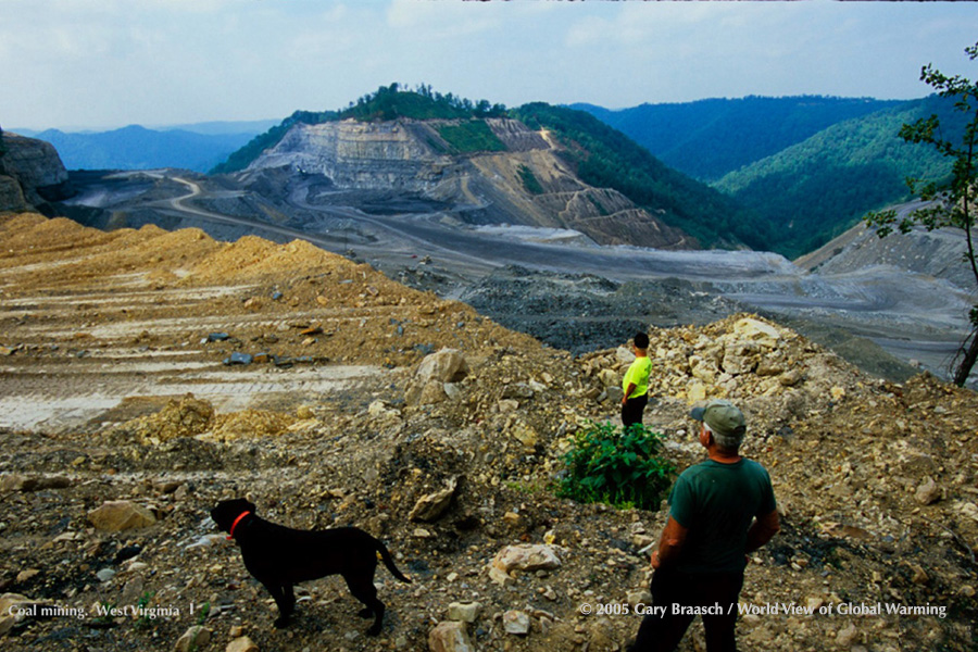 Mountaintop removal coal mining destroying Kayford Mountain, West Virginia. Locals work to slow the onslaught toward their family land.