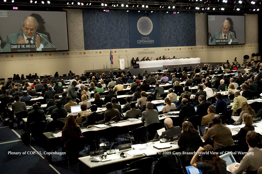 General plenary meeting of the UNFCCC COP-15 climate negotiations in Copenhagen 2009, which failed to live up to expectations..