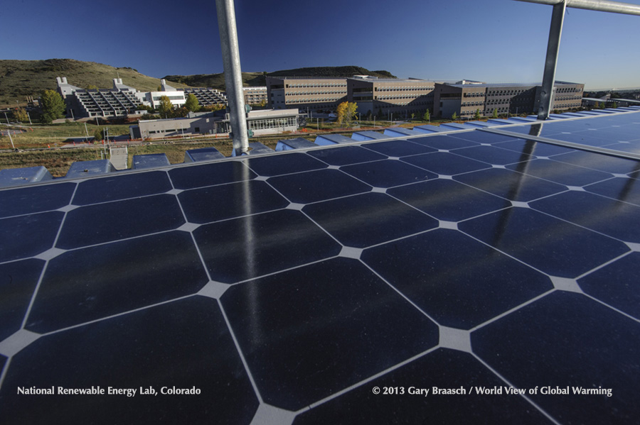 solar array on a parking garage
