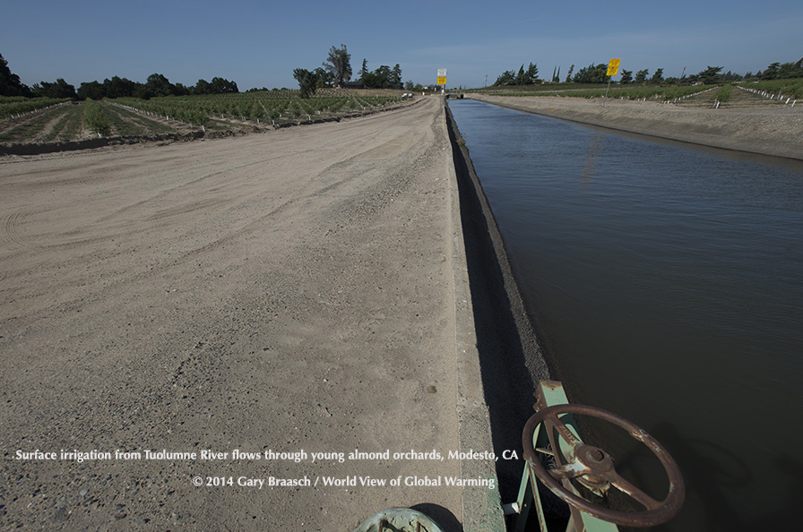 Irrigation canal of the Modesto Farm Water Coalition