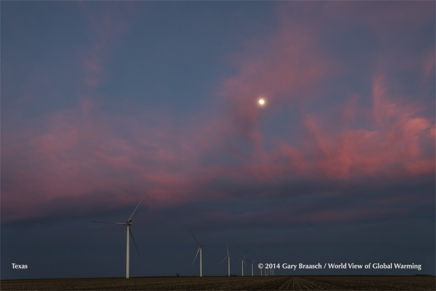 Large Chinese built wind turbines, 3.6 mw, about twice the normal largest turbines working in the US now, on a cotton field south of Lubbock Texas.